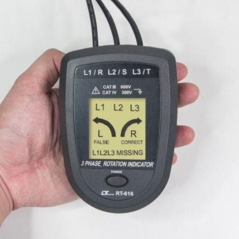 Lutron RT-616 เครื่องทดลองลำดับเฟส image
