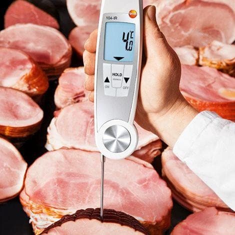 Testo-104-IR เครื่องวัดอุณหภูมิอาหาร 2in1 HACCP (IP65) | Max.250°C image