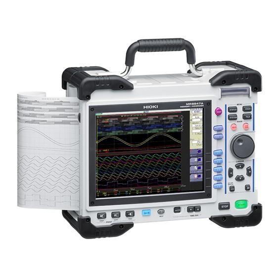 Hioki MR8847A Series MEMORY HiCORDER image