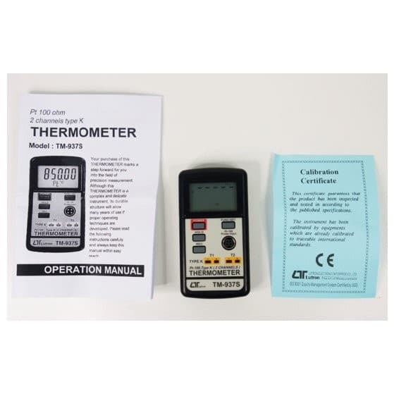 LUTRON TM-937S เครื่องวัดอุณหภูมิดิจิตอล (Type K/ Pt100) image