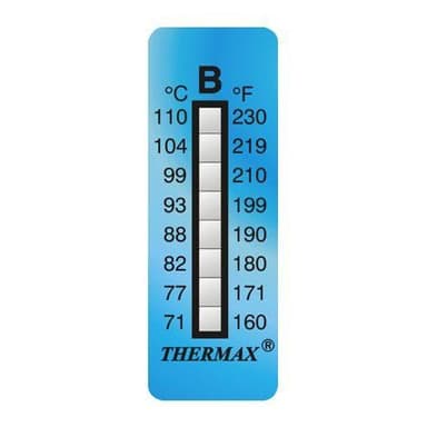 THERMAX 8B แถบวัดอุณหภูมิแบบ 8 ระดับ (10 Label | Pack)