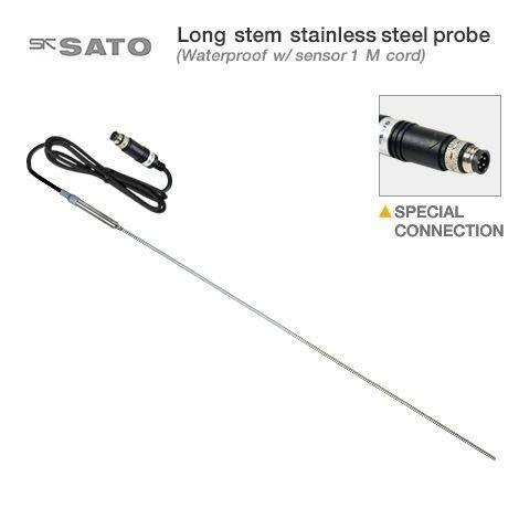 SK Sato SK-8079-21 โพรบวัดอุณหภูมิกันน้ำแบบปลายแหลม (Sleeve type probe) | Cable 1 M image