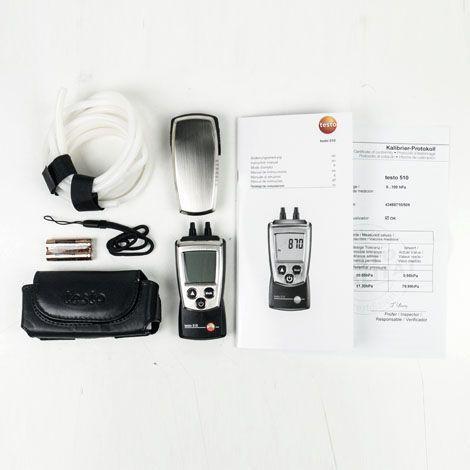 Testo-510-Set เครื่องวัดความดันต่างและอัตราการไหลแบบพกพา image