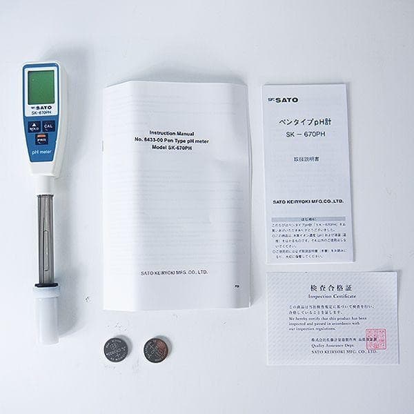 SK Sato SK-670PH เครื่องวัดพีเอชแบบปากกา | slender sensor 12mm image
