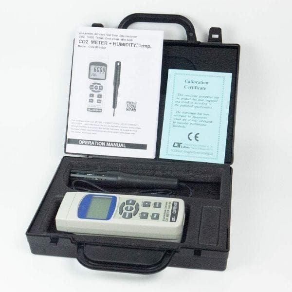 Lutron CO2-9914SD เครื่องวัดคาร์บอนไดออกไซด์ 5in1 | SD Card image
