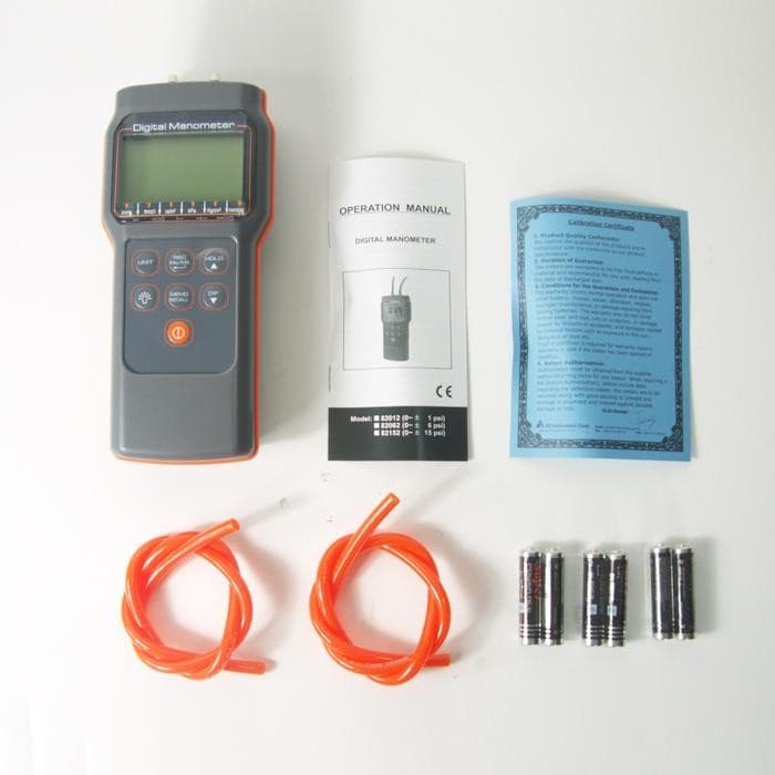 AZ-82062 เครื่องวัดความดันแตกต่าง 6 psi (Economic Digital Manometer 6 psi) image