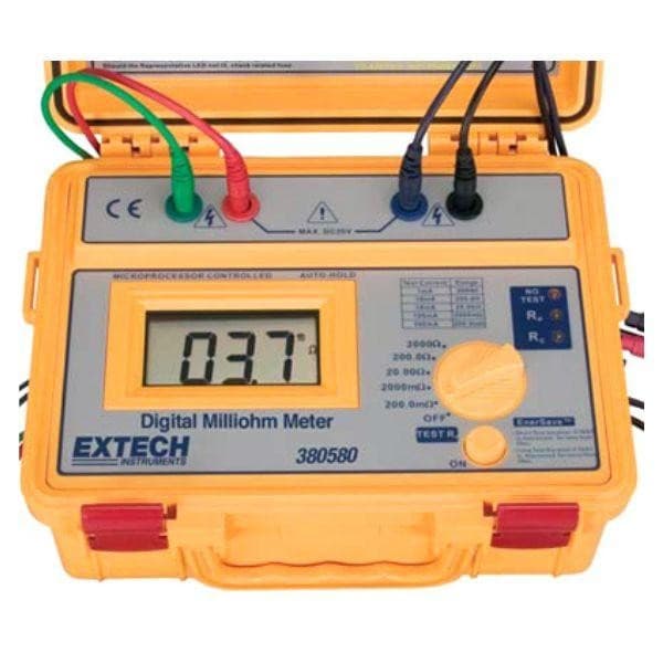 EXTECH EX-380580 มิลลิโอห์มมิเตอร์แบตเตอรี่ Milliohm Meter image
