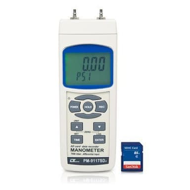 Lutron PM-9117SD เครื่องวัดความดันดิจิตอลแบบพกพา (101.5 Psi)