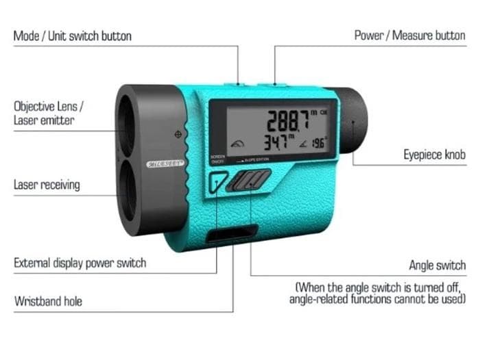 PF-3S กล้องวัดระยะ,วัดมุม,วัดความเร็ว,วัดความสูงโดยเลเซอร์ (PF-3S Laser Rangefinder)option 1 in 9 image
