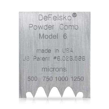DeFelsko Powder Comb หวีเช็คความหนาผิวเคลือบ | Model 6 (Um)