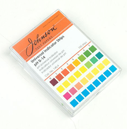 Johnson JS-140-4 แถบวัดค่าพีเอช Universal Indicator Strips | PH 0-14 (100 Strips/Pack) image