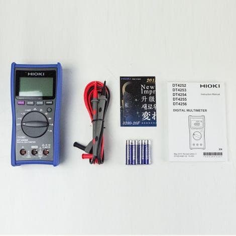 Hioki DT4252 ดิจิตอลมัลติมิเตอร์ True RMS (10A Direct Input) image