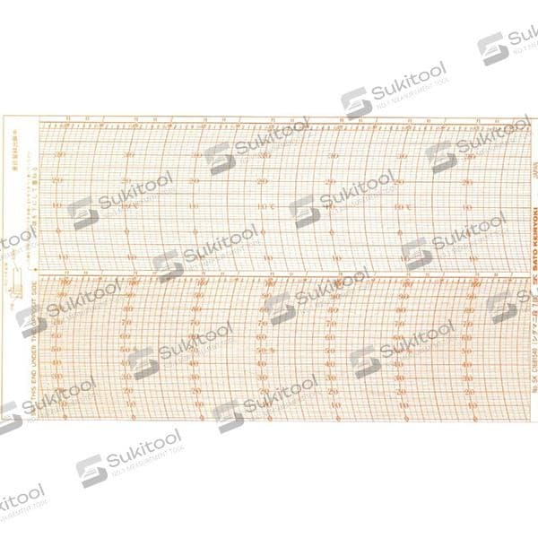 SK Sato SK-7210-62 7 กระดาษสำหรับบันทึกรายวัน 7Day Chart สำหรับเทอร์โมไฮโกรกราฟ NSII-Q image
