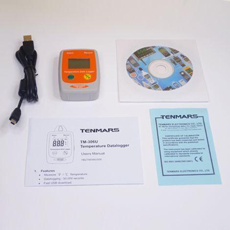 Tenmars TM-306U เครื่องบันทึกอุณหภูมิ 50,000 ข้อมูล | IP54 image