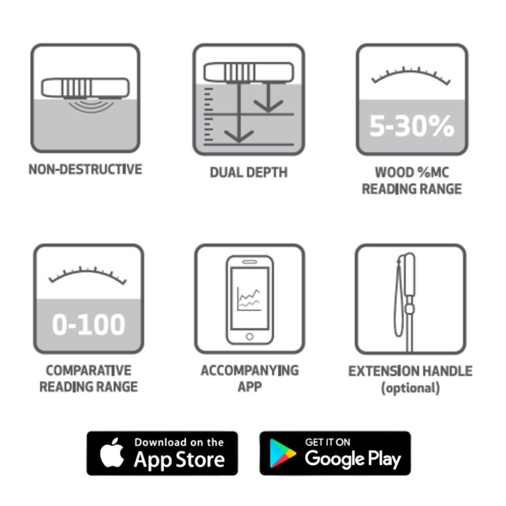 Tramex ME5 เครื่องวัดความชื้นวัสดุ image