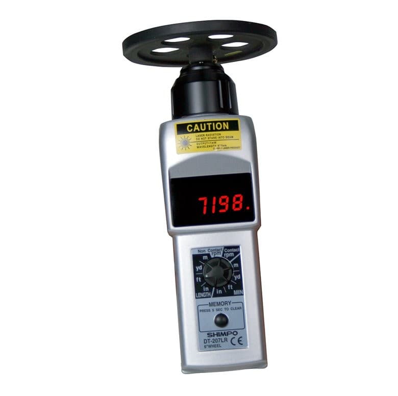 SHIMPO DT-207LR เครื่องวัดความเร็วรอบแบบสัมผัส/ไม่สัมผัส จอแสดงผล LED image