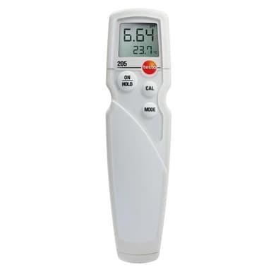 Testo 205 pH/temperature measuring instrument for semi-solid media