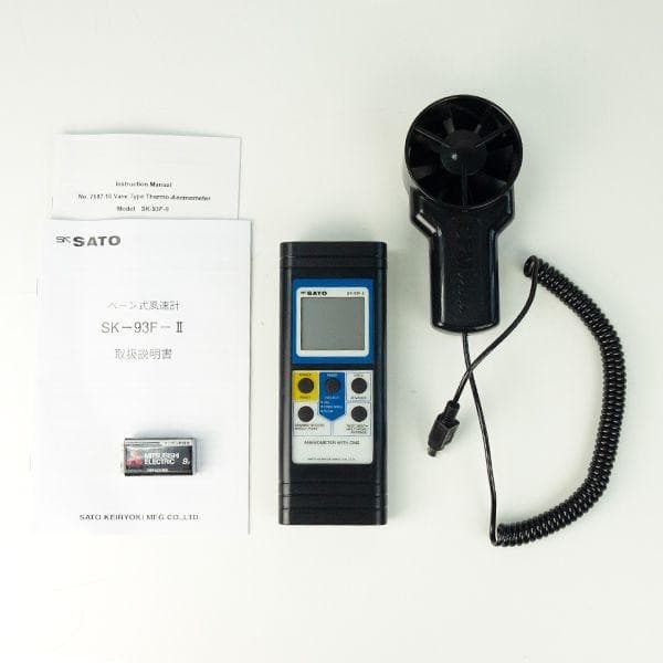 SK Sato SK-93F-II Vane Type Anemometer เครื่องวัดความเร็วลมแบบใบพัด image