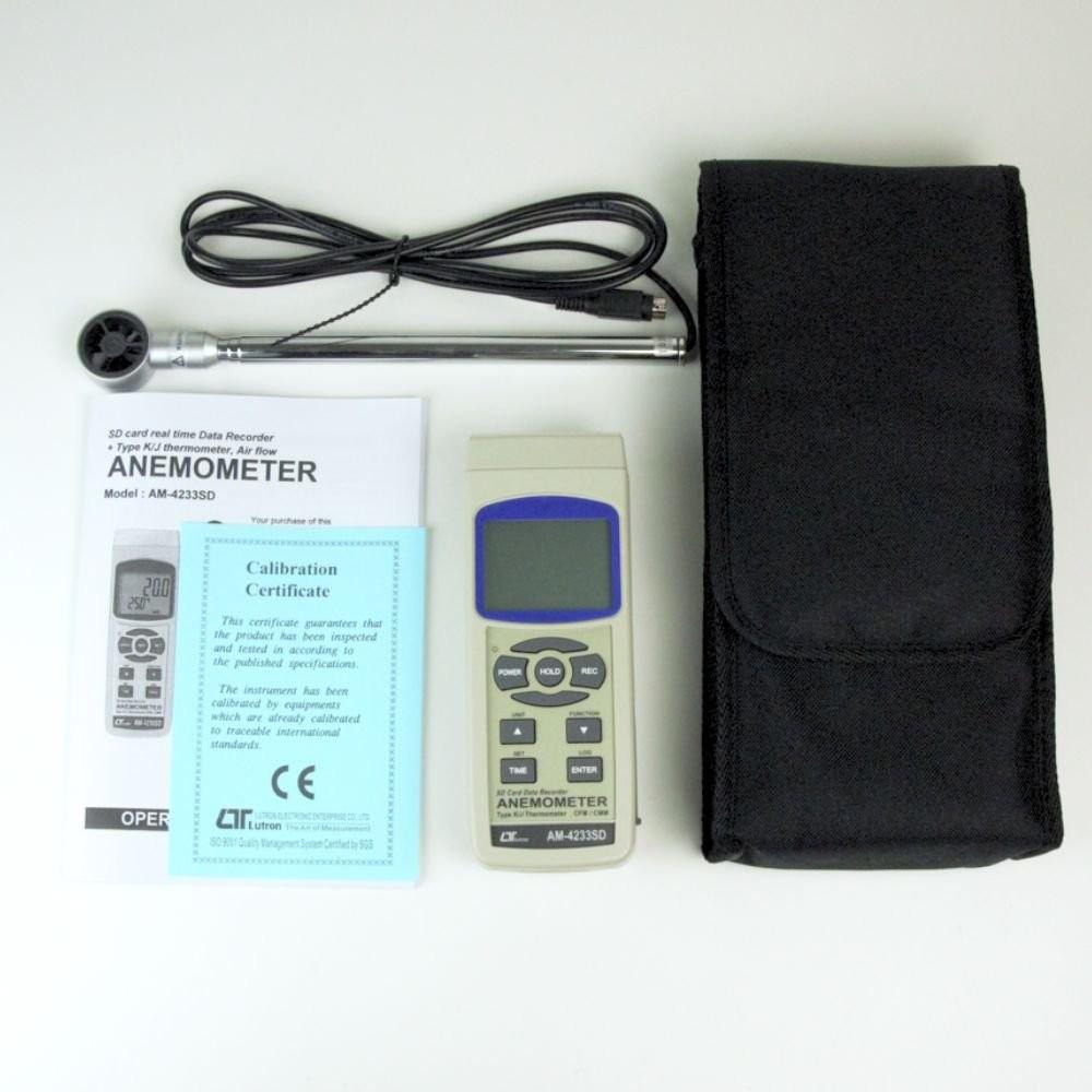 Lutron AM-4233SD เครื่องวัดและบันทึกความเร็วลมและปริมาตรลม (Mini Vane) | SD Card image