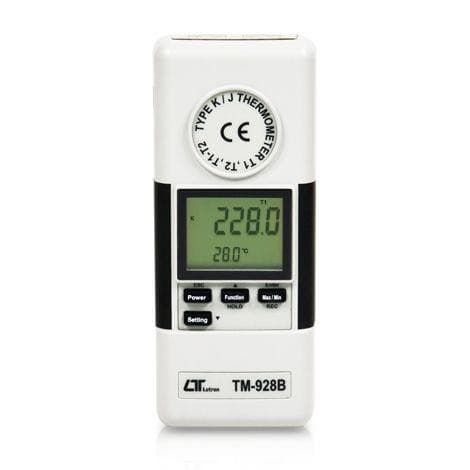 Lutron TM-928B เครื่องวัดอุณหภูมิ 2 ช่องโพรบ image
