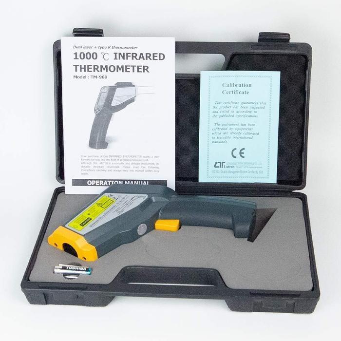 Lutron TM-969 เครื่องวัดอุณหภูมิอินฟราเรด | Max 1000°C image