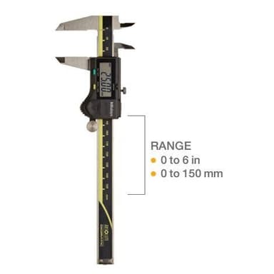 Mitutoyo M-500-155-30 ABSOLUTE เครื่องวัดคาลิเปอร์ดิจิตอล (0 ถึง 150 mm)