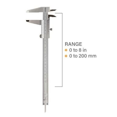 Mitutoyo M-530-118 เครื่องวัดคาลิเปอร์เวอร์เนียร์ (0 ถึง 200mm)