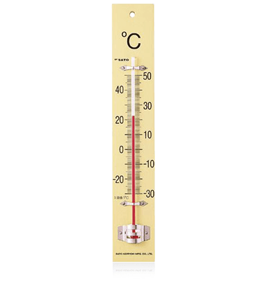 SK Sato SK-1510-00 ปรอทวัดอุณหภูมิ ฐานแผ่นไม้ (-30 To 50°C)