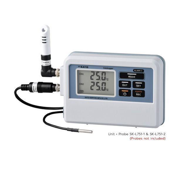 SK Sato SK-L751 เครื่องบันทึกอุณหภูมิ 32,000 ข้อมูล | IP65 image