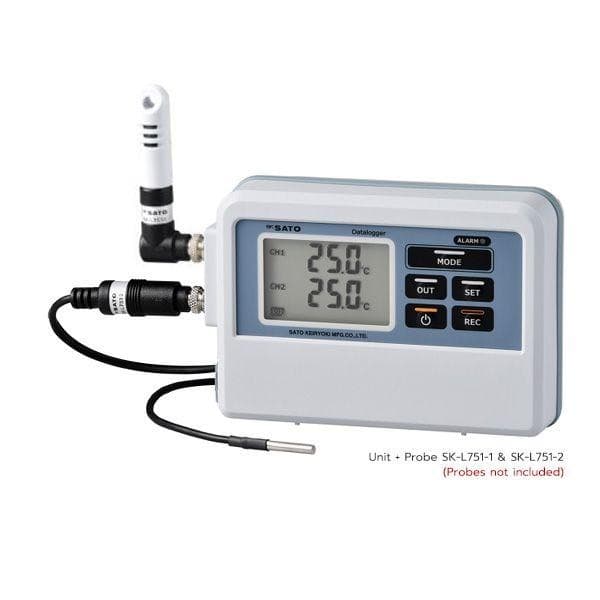 SK Sato SK-L751 เครื่องบันทึกอุณหภูมิ 32,000 ข้อมูล | IP65 image
