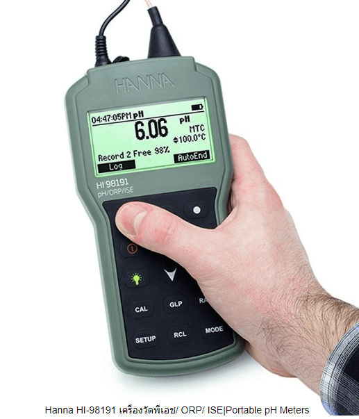 Hanna HI-98191 เครื่องวัดพีเอช/ORP/ISE image