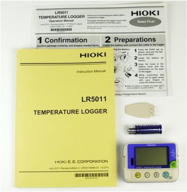 Hioki-LR5011 เครื่องบันทึกอุณหภูมิ 60,000 ข้อมูล | IP54 image