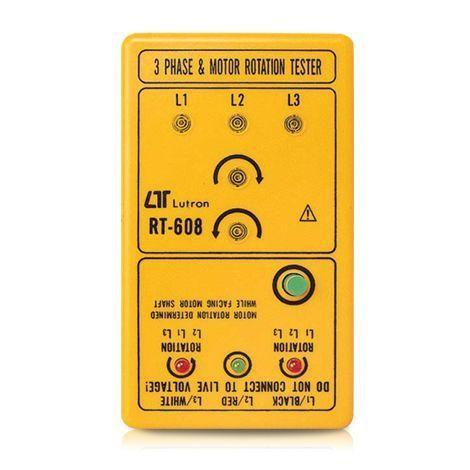 Lutron RT-608 เครื่องทดสอบลำดับเฟสและมอเตอร์ image