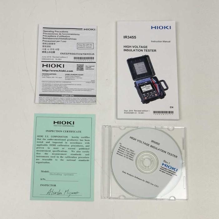 Hioki IR3455 เครื่องทดสอบความเป็นฉนวน (High Voltage) image