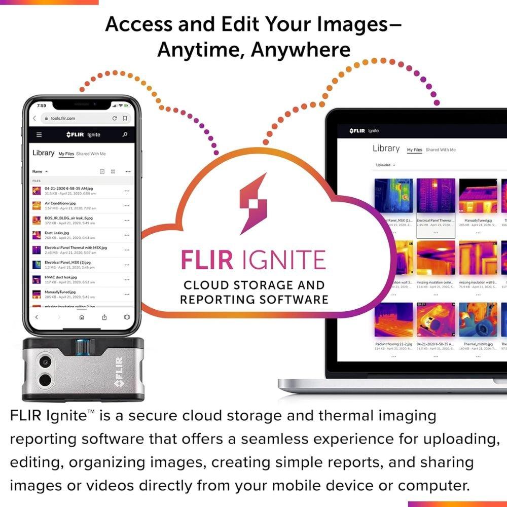 FLIR ONE Gen3 iOS กล้องถ่ายภาพความร้อนสำหรับสมาร์ตโฟน iOS (Lightning)-photo7