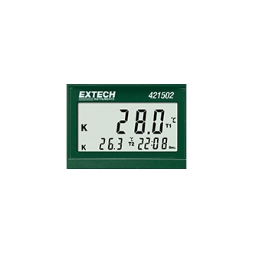 EXTECH EX-421502 เครื่องวัดอุณหภูมิแบบแยกโพรบ Type J/K, Dual Input Thermometer with Alarm image