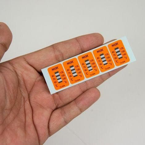NiGK รุ่น T3-60A แถบวัดอุณหภูมิแบบ Irreversible (3 Point) | (60 to 80℃) image