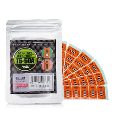 NiGK รุ่น T5-50A แถบวัดอุณหภูมิแบบ Irreversible (5 Point) | (50 to 90℃)