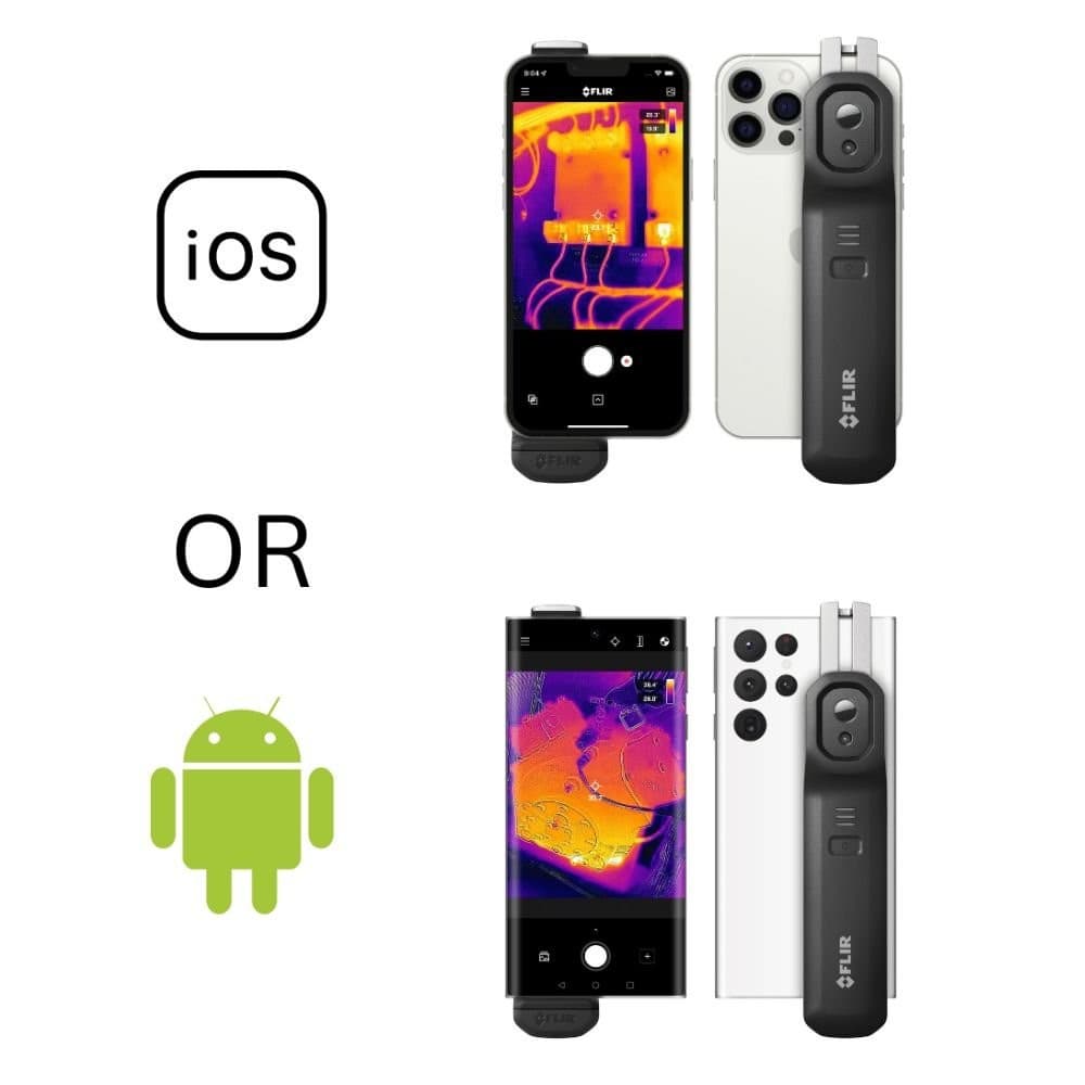 FLIR ONE™ EDGE PRO เชื่อมต่อได้ทั้ง iOS และ Android ด้วยอุปกรณ์ตัวเดียว
