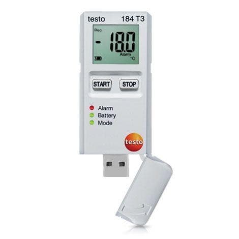 Testo-184-T3 เครื่องบันทึกอุณหภูมิดิจิตอล (เปลี่ยน Battery ได้) image