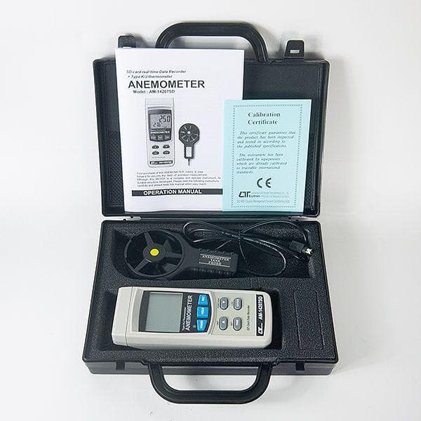 Lutron AM-14207SD เครื่องวัดและบันทึกความเร็วลม 3 In 1 | SD Card image