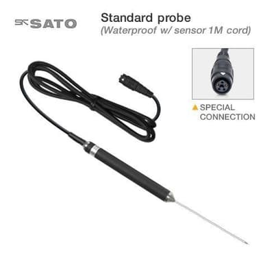 SK Sato SWPII-01M โพรบวัดอุณหภูมิกันน้ำรุ่นมาตรฐาน (Pointed End-Waterproof) | Cable 1m