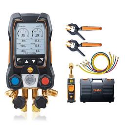 Testo-557s Smart Vacuum Kit With Filling Hoses เกจวัดน้ำยาแอร์ Smart Digital สำหรับงาน HVAC | Bluetooth image