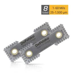 DeFelsko Wet Film Gage หวีเช็คความหนาผิวเคลือบ | 8-Sided image