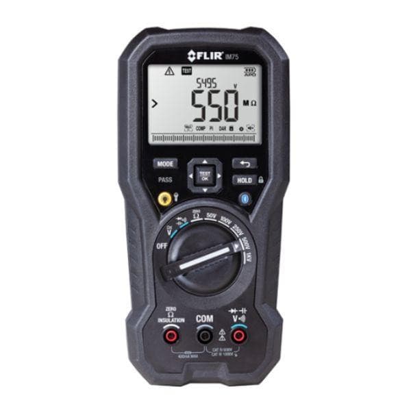 FLIR IM75-2 เครื่องทดสอบฉนวนอุตสาหกรรมมัลติมิเตอร์แบบดิจิตอล VFD | BT METERLiNK image