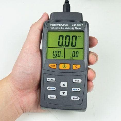 Tenmars TM-4001 เครื่องวัดความเร็วลมและปริมาตรลมแบบ Hot-Wire | 3in1 (โพรบดัดงอได้) image