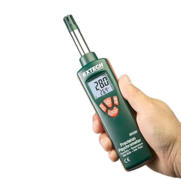 RH390 EX-RH390 วัดความชื้นและอุณหภูมิ ไซโครมิเตอร์ Precision Psychrometer image