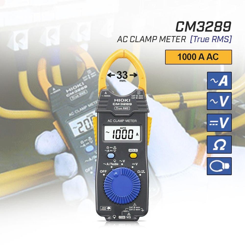 Hioki CM3289 AC แคลมป์มิเตอร์ 1000A | True RMS-photo0