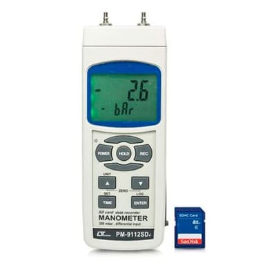 Lutron PM-9112SD เครื่องวัดความดันดิจิตอลแบบพกพา (2.9 psi)