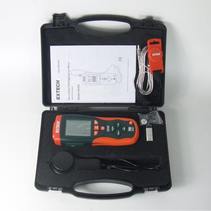 EXTECH EX-HD450 เครื่องวัดค่าและบันทึกค่าความสว่าง (Datalogging Heavy Duty Light Meter) image